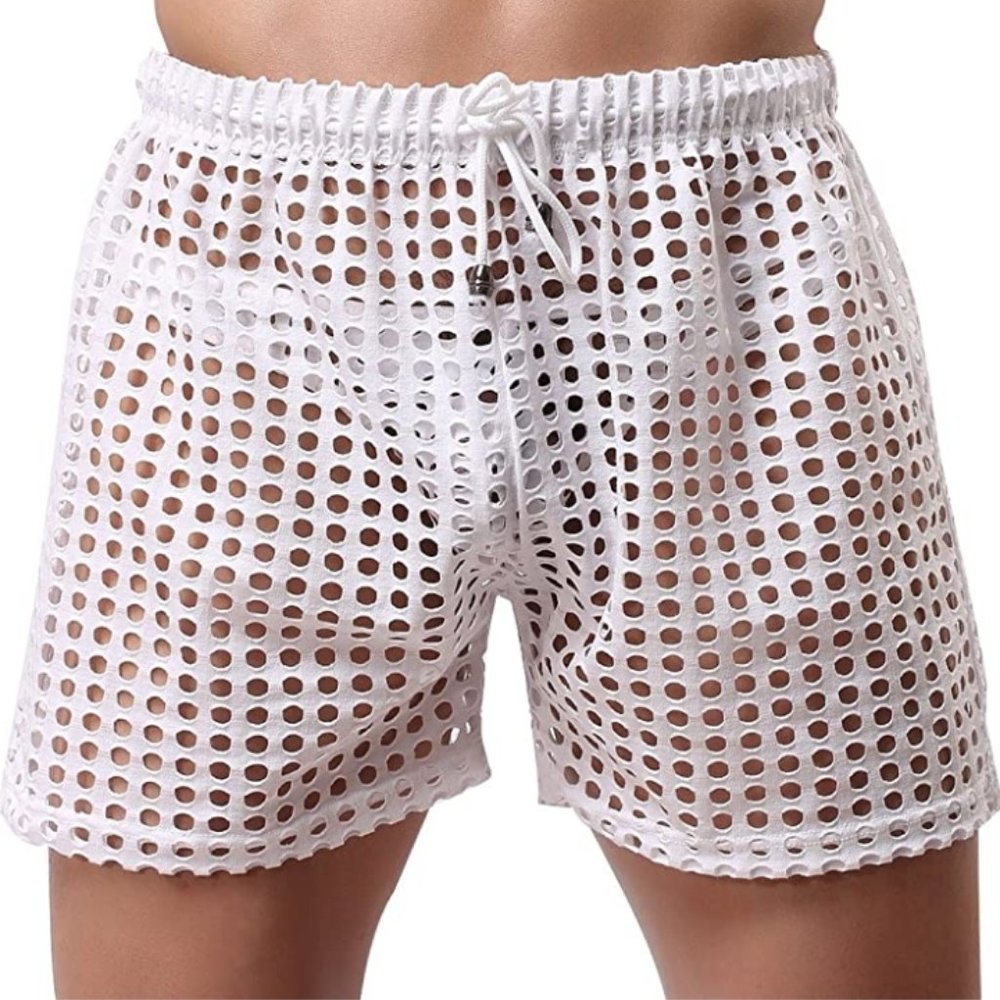 Woxuan | Men's see-through mesh boxer brief